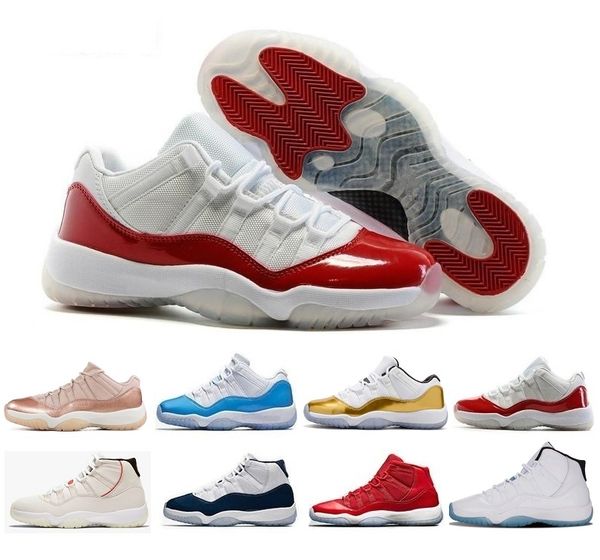 new 11 11s basketball shoes men women high low le university blue low bred concord 23 45 infrared 72-10 bred cap and gown gym red sneakers